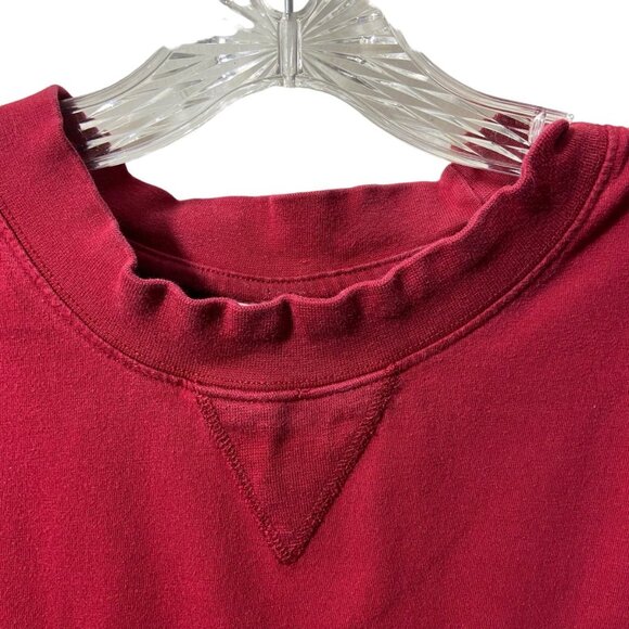 RedOak Sportwear Arkansas Razorback Football T-Shirt XL Embroidered Burgundy Red - Picture 9 of 10